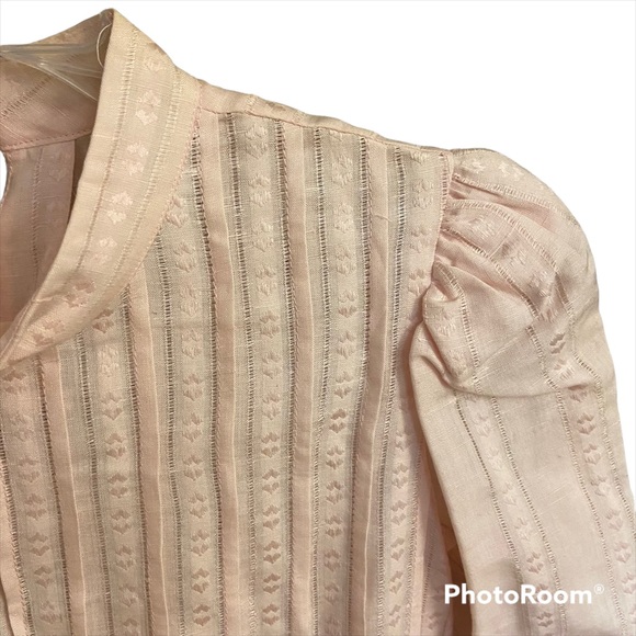 Vintage Linen Blend Pin-tucked Cottagecore 6 Matti of Lynne - Picture 6 of 11